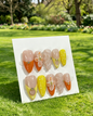 More to save up to 60% Orange Yellow Floral Fake Press On Nails