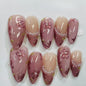 More to save up to 60% Pink 3D Flower Reusable Press On Nails