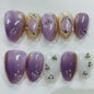 More to save up to 60% Press On Nails Pink Chrome Flower