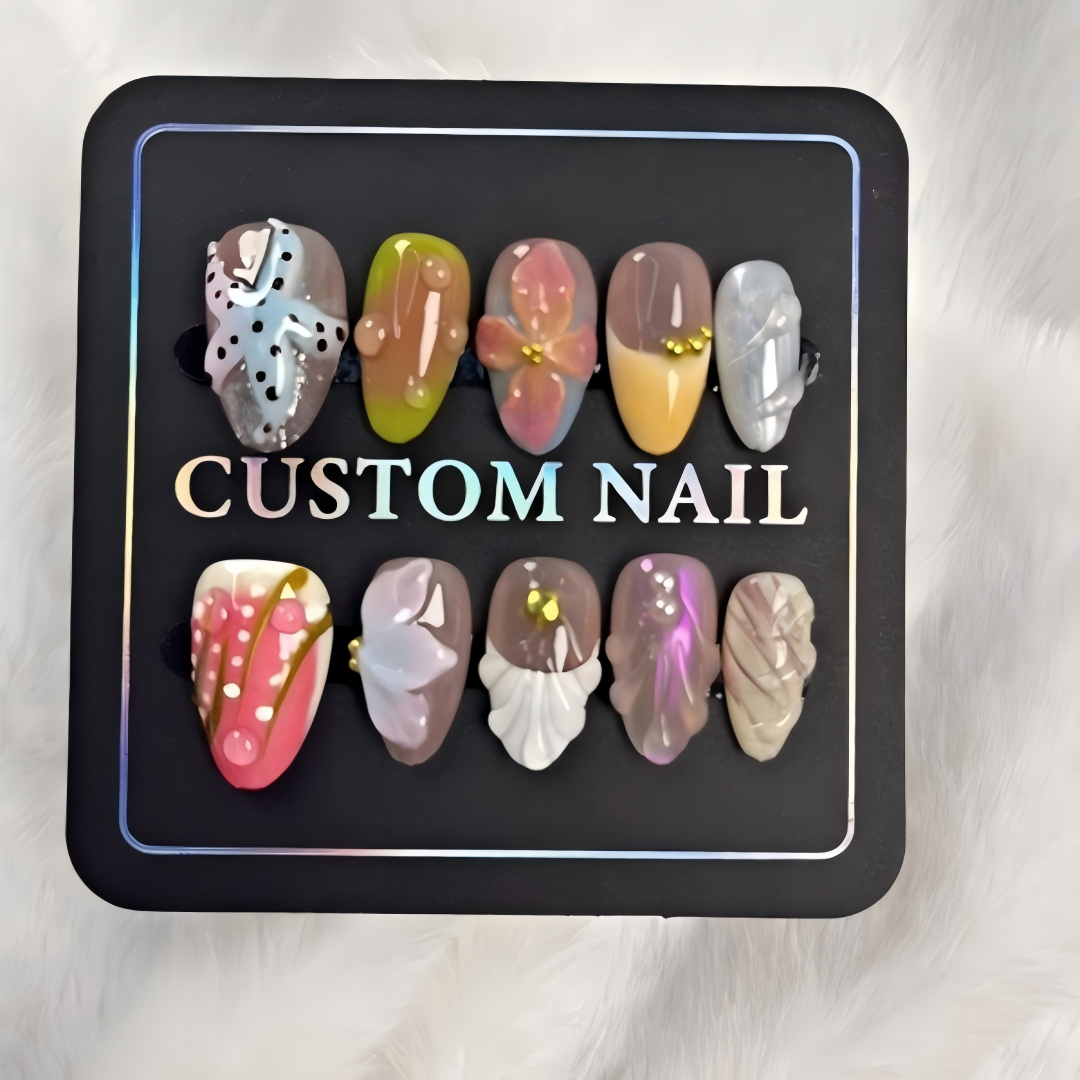 More to save up to 60% Hand Painted Custom Press On Nails