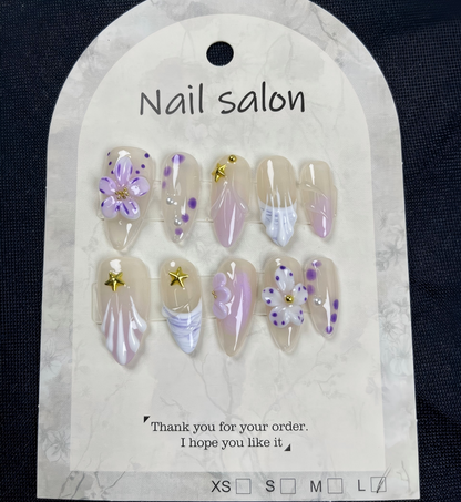 More to save up to 60% 
3D Floral Handmade Press On Nails