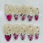 More to save up to 60% Brown Silver Gradient Almond Press On Nails