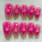 More to save up to 60% Green 3D Flower Press On Nails