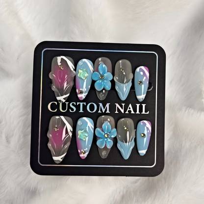 More to save up to 60% Hand Painted Custom Press On Nails