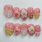 More to save up to 60% Pink 3D Flower Reusable Press On Nails