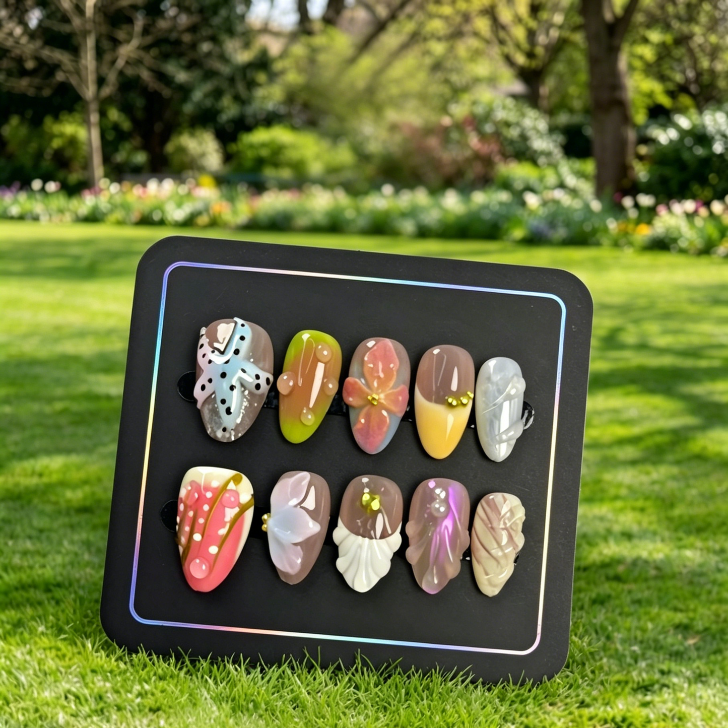 More to save up to 60% Hand Painted Custom Press On Nails