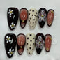 More to save up to 60% Handmade Press On Nails Tiger Lily Flower Design