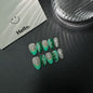 Smudge French Hand Painted Almond HandmadePress on Nails Wholesale