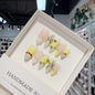 Press on Nails Pure Multi-Color French 3D Carved Nail Sheet