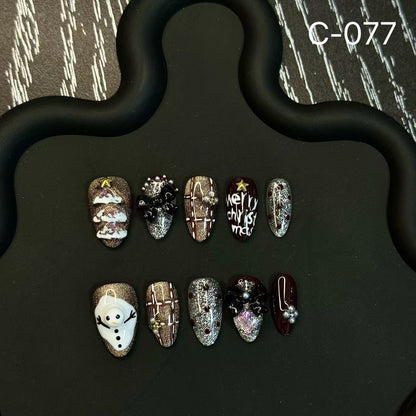 Christmas Pinch Handmade Press on Nails Wholesale