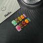 Original 3D engraved smudge leopard print HandmadePress on Nails