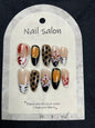 More to save up to 60% Vintage Floral Handmade Almond Press On Nails