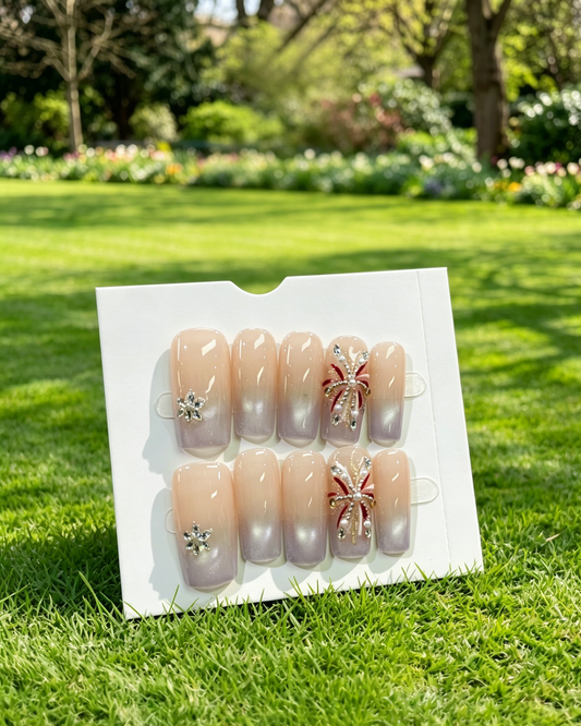 More to save up to 60% Gradient Ombre Rhinestone Press On Nails