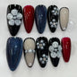 More to save up to 60% Orange Yellow Floral Fake Press On Nails
