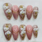 More to save up to 60% Autumn Leopard 3D Flower Press On Nails