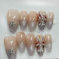 More to save up to 60% Retro Marble Pearl Short Press On Nails