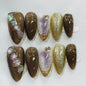 More to save up to 60% French Pink Cat Eye Almond Press On Nails