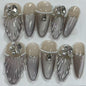 More to save up to 60% Handmade Floral Glitter Press On False Nails