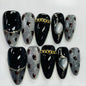 More to save up to 60% Glitter Black Leopard Press On Nails